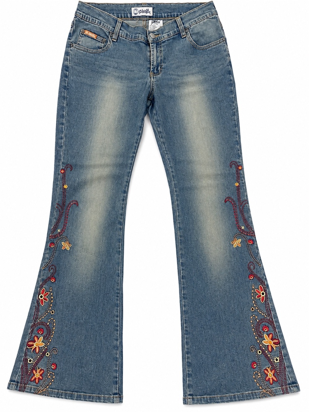 Y2K embroidered Jeans